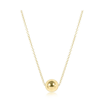 16" Necklace Gold - Classic 8mm Gold