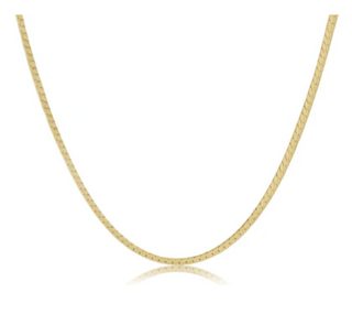 15" Choker Herringbone Chain - Gold