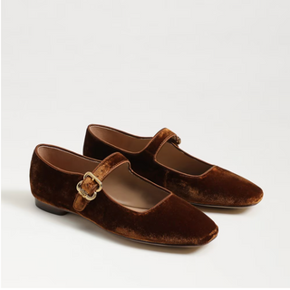 Michaela Flat - Spiced Carmel Brown Velvet