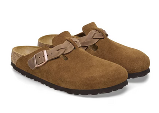 Boston Braided Suede Leather - Mink