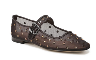 Michaela Mesh Flat - Cafe Noir