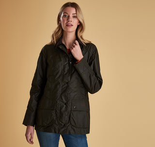 Classic Beadnell Wax Jacket - Olive