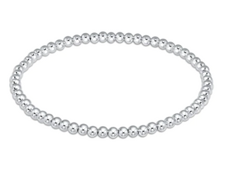 Classic Sterling 3mm Bead Bracelet - Silver