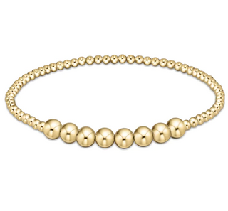 Classic Gold Beaded Bliss 2.5mm Bead Bracelet - 5mm Gold