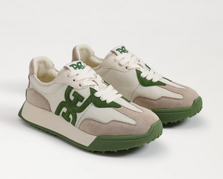 Langley Lace Up Sneaker - Green Multi Suede