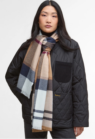 Barbour Blair Tartan Scarf - Hessian Tartan