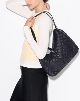 Astor East West Tote - Black