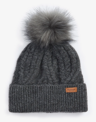 Barbour Elsdon Beanie Hat - Grey