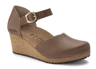 Mary Ring-Buckle Oiled Leather - Cognac