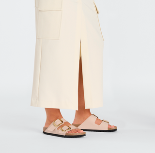 Arizona Big Buckle- High Shine New Beige Leather