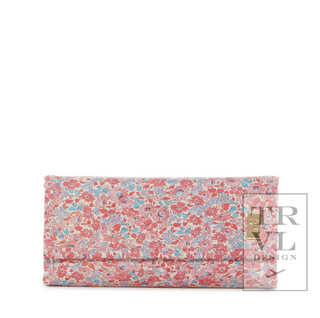 Luxe Jewelry Wallet - Marseille with Pink Pinstripe Liner