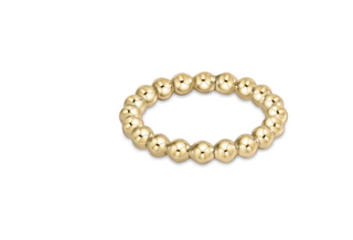 Classic 3mm Bead Ring - Gold