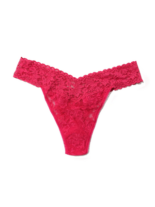 Signature Lace Original Rise Thong - Evening Pour