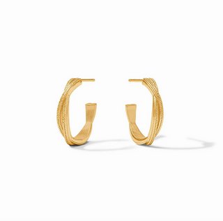 Cheval Twist Hoops- Gold-S