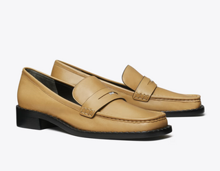 Square Toe Loafer 25MM - Honeycomb Tan
