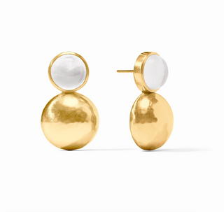 Solara Midi Earring - Iridescent Clear Crystal