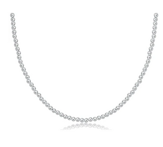 15" Chocker Classic Sterling 3mm Bead - Sterling
