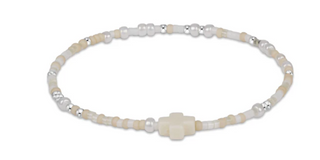 Hope Unwritten Sterling Signature Cross Bracelet - Call Me On My Shellphone