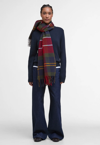 Barbour Deanna Tartan Scarf - Winterberry Tartan
