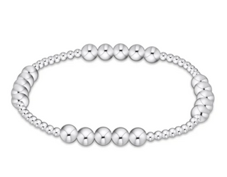 Classic Blissful Pattern 2.5mm Bead Bracelet - 5mm Sterling