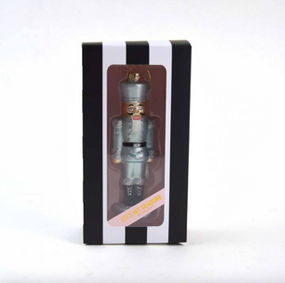 Blue Nutcracker Boxed Glass Ornament