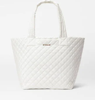 Medium Metro Tote Deluxe - Pearl Metallic