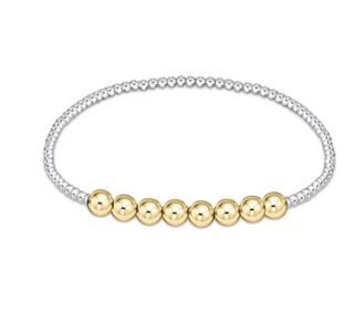 Classic Beaded Bliss 2.5mm Bead Bracelet 5mm - Mixed Metal