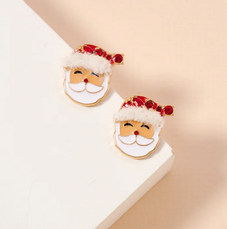Christmas Santa Claus Stud Earrings