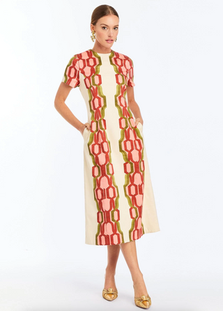 Hampton Convertible Midi - Deco Quatrefoil