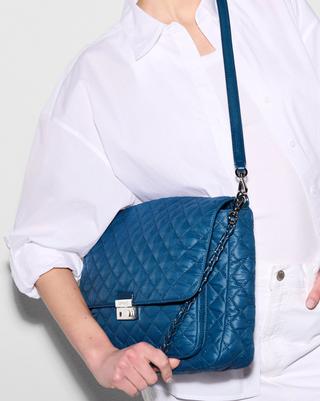 Large Crosby Lock Crossbody - French Blue
