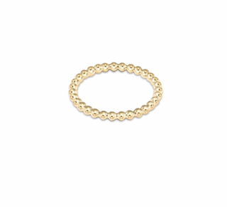 Classic Gold 2mm Bead Ring