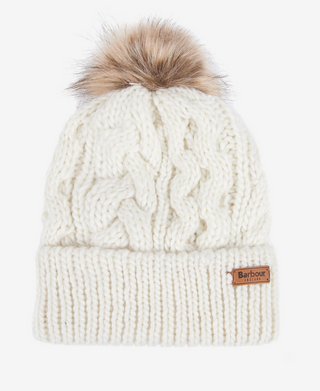 Barbour Penshaw Cable Beanie - Cloud