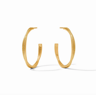 Cheval Twist Hoop- Gold