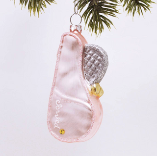 Tennis Boxed Glass Ornament