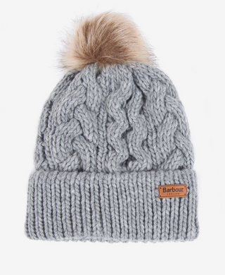 Barbour Penshaw Cable Beanie - Grey