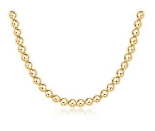 17" Choker Classic Gold 6MM Bead