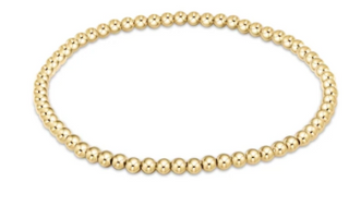 Classic Gold 3mm Bead Bracelet