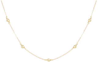 17" Choker Simplicity Chain Gold - Classic 4mm Gold