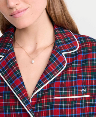Flannel Sleep Set - Yuletide Tartan Red