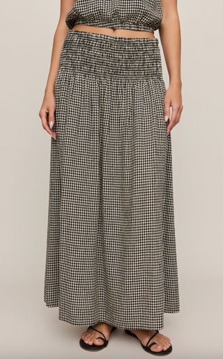 Brooke Gingham Skirt - Black