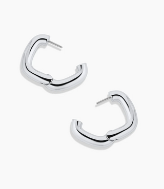 Charlie Hoops - Silver