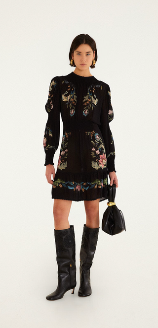 Natalia Black Mini Dress - Natalia Black
