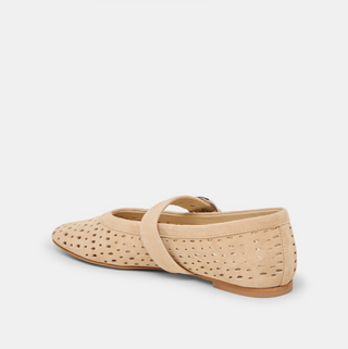 Mikel - Camel Perforated Suede