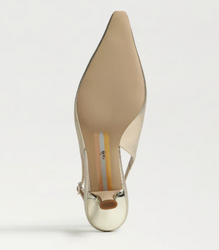 Bianka Sling Heel - Metallic Gold Leaf