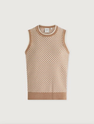 Jenson Stitch Knit Tank - Light Taupe