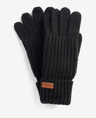 Barbour Saltburn Knitted Gloves - Black