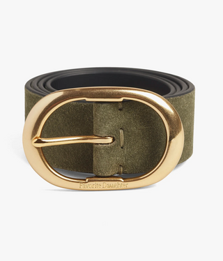 The Suede Jean Belt - Smoketree