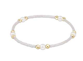 Hope Purpose Pearl Bracelet - Silky White