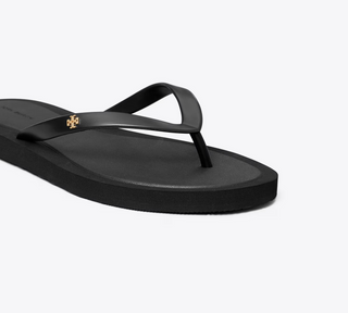 Kira Padded Flip Flop - Perfect Black / Gold