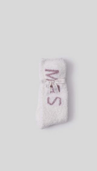 CozyChic Mrs Socks - Pearl Teaberry